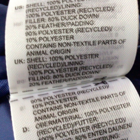 Adidas long down filled Parker, Blue, 2XL - Picture 8 of 9